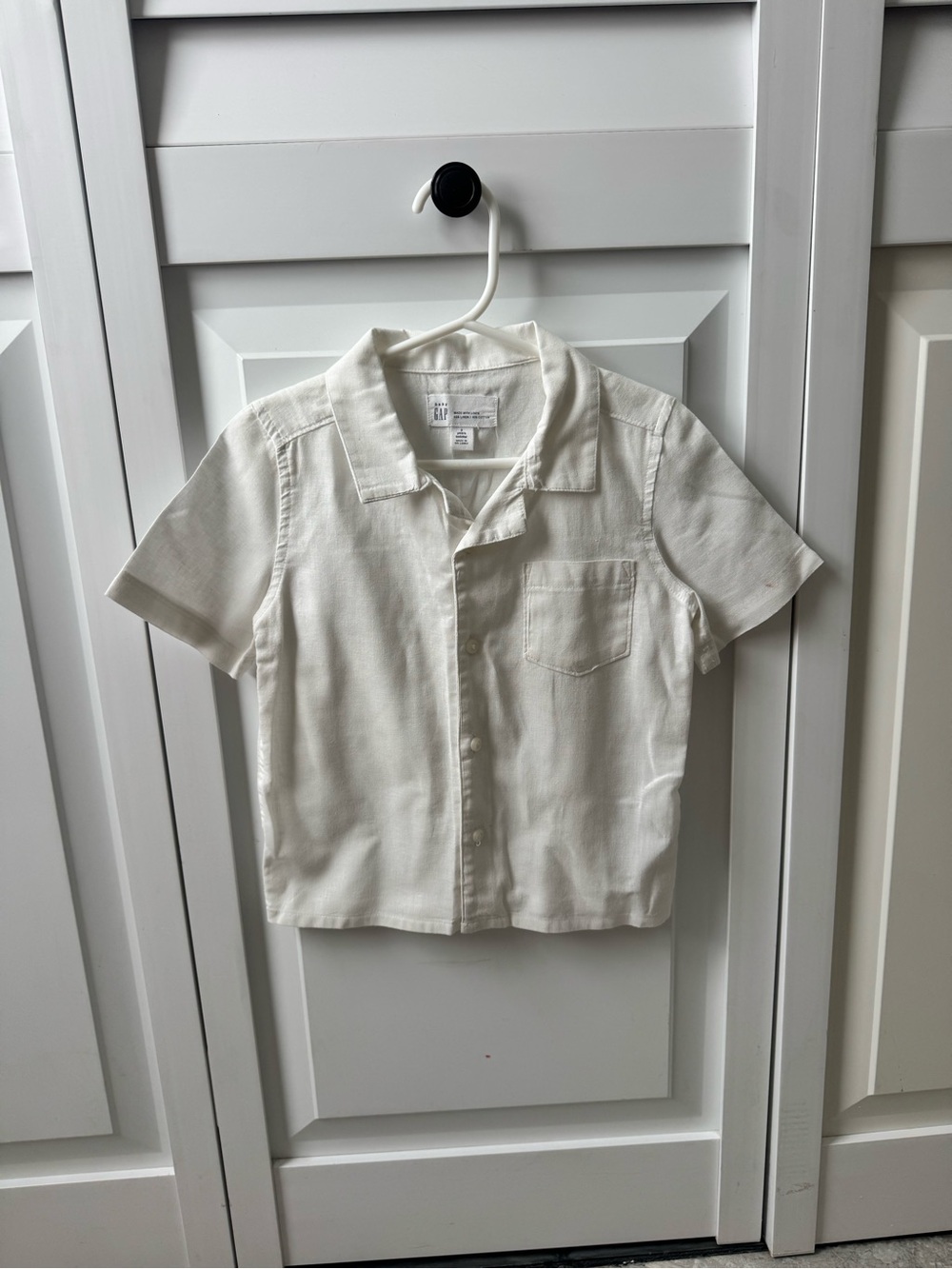 Gap Kids Linen Short-Sleeve Button-Up Shirt
